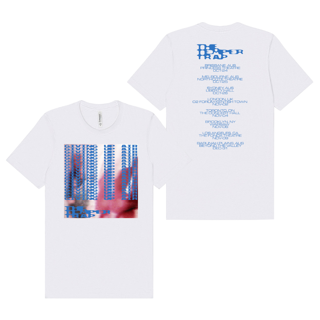 Giving Up Air White Tour T-Shirt - Apparel
